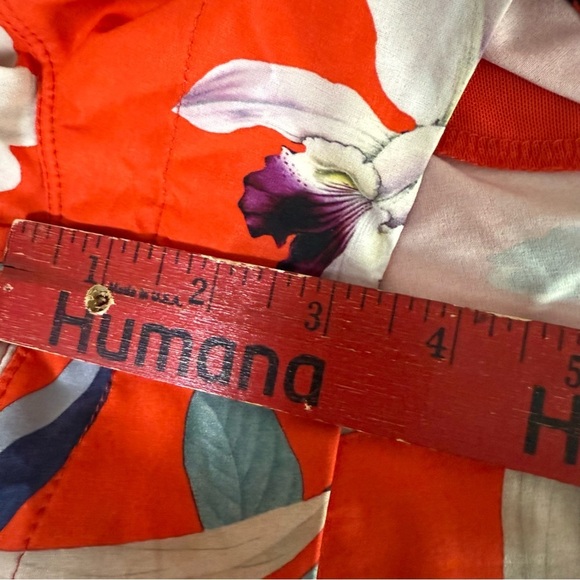 Athleta Women's Hudson Board Shorts Tropical Size 8 Orange Iris Garden Swim - Picture 4 of 7